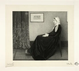 Composição em cinzento e preto: retrato da mãe do artista, segundo Whistler