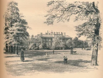 Frente sul do Palácio de Kensington, 1902
