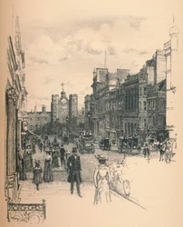 O portal do Palácio de St. Jamess Da rua St. Jamess, 1902
