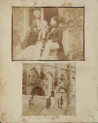 Retrato de grupo com Sir David Brewster, Sra. Jones e o Brigadeiro Gnereal Colin Mackenzie