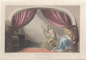 The Warm Bath, de Poetical Sketches of Scarborough, 1813., 1813. Criadores: Thomas Rowlandson, Joseph Constantine Stadler, J. Bluck.