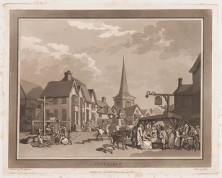 Cuckfield An Excursion to Brighthelmstone, 1 de Junho de 1790, 1 de Junho de 1790. Criadores: Thomas Rowlandson, Samuel Alken.