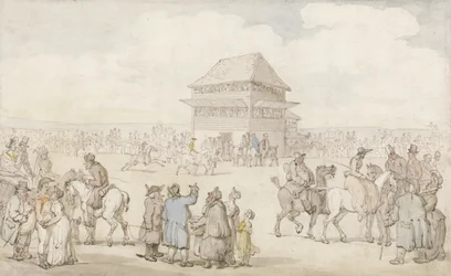 A Crowded Race Meeting, c.1805-10 (caneta e tinta e w - c no papel)