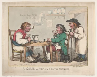 A Game at Put in a Country Alehouse, 10 de agosto de 1799., 10 de agosto de 1799.