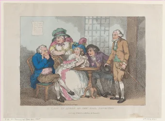 A Lady in Limbo, or Jew Bail Rejected, [30 de novembro de..., [30 de novembro de 1785], reeditado em 1º de julho de 1802.