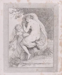 Uma ninfa se secando, 1790-99., 1790-99.