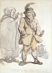 Um Peep O Day Boy, 1799 (tinta e wc no papel)