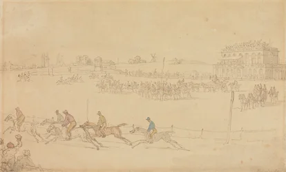 Uma corrida no Knavesmire, em York