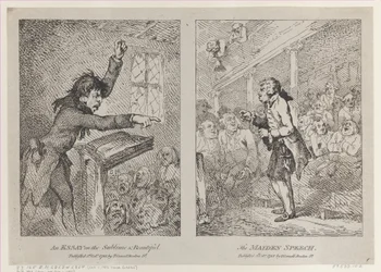 An Essay on the Sublime & Beautiful, The Maiden Speech, 1 de outubro de 1785., 1 de outubro de 1785.