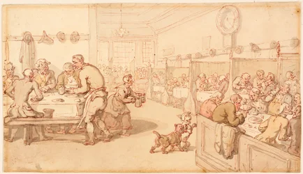 Em uma antiga casa de comida inglesa