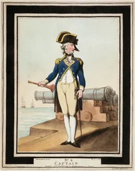 Capitão da Marinha Real no século XVIII