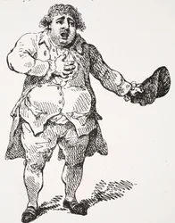 Charles James Fox como Demóstenes, ilustração de «Hutchinson