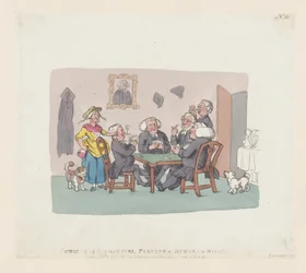 Acadêmicos de Natal Jogando Borracha no Whist, 1º de abril de 1803., 1º de abril de 1803.