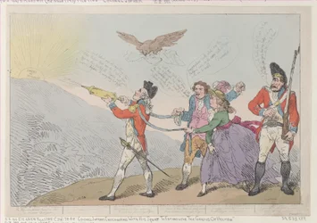 [Col. Topham Endeavoring with his Squirt to Extinguish the Genius of Holman], O..., 5 de outubro de 1785.