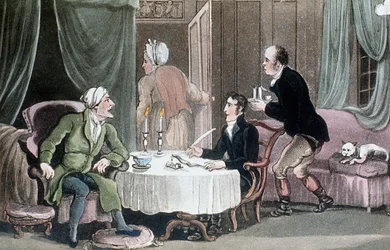Doutor Sintaxe fazendo sua vontade, c1816