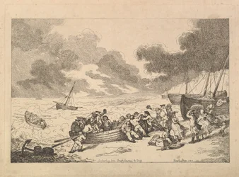 Embarcando de Brighthelmstone a Diepp [e] de Imitações de desenhos modernos, 1787.