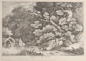 Hengar perto de Camelford, Cornualha, de Views in Cornwall, ca. 1812., ca. 1812.