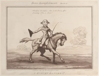 Realizações do cavalo, Sketch 10: A Minuet Dancer !!, 1 de agosto de 1799., 1 de agosto de 1799.