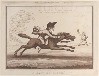 Realizações de Cavalos, Esboço 11: Um Medidor de Terras !!, 1º de agosto de 1799., 1º de agosto de 1799.