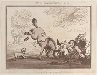 Realizações de cavalos, Sketch 12: A Vaulter !!, 1 de agosto de 1799., 1 de agosto de 1799.