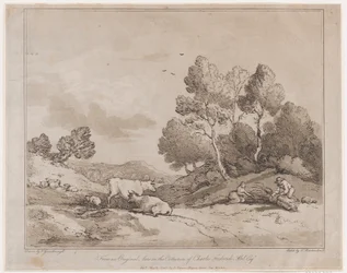 Paisagem com figuras amarrando um feixe de madeira, 21 de maio de 1789., 21 de maio de 1789.