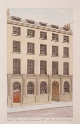 Lombard Street, Londres, c1850