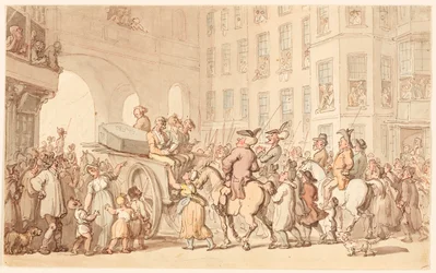 Cena de Londres: Malfeitores a caminho de Tyburn