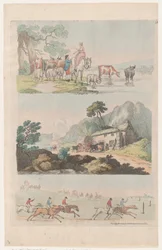 Placa 10, Esboços de Figuras, Paisagens e Gado... para o Uso de Aprendizes, ..., 6 de agosto de 1790.