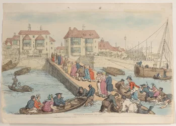 Ilustração 25: A Landing Place, de World in Miniature, 1816., 1816.