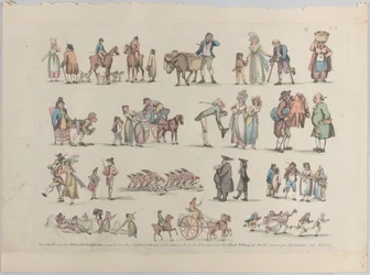 Placa 6, Esboços de Figuras, Paisagens e Gado... para o Uso dos Aprendizes, Ju..., 20 de junho de 1790.