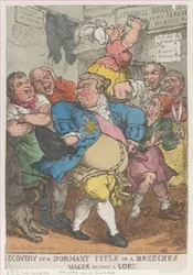 Recovery from a Dormant Title or a Breeches Maker Becom..., [14 de julho de 1805], reeditado em 14 de julho de 1812.