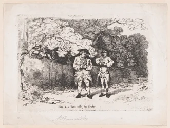 Cena em uma farsa chamada The Quaker, 22 de dezembro de 1783., 22 de dezembro de 1783.