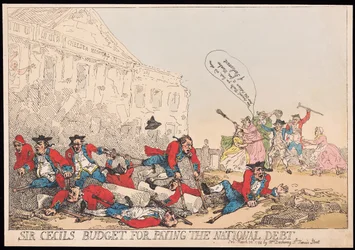 O orçamento de Sir Cecil para pagar a dívida nacional, publicado em 1784