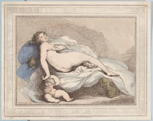 Vênus adormecido e amor, 1799., 1799.