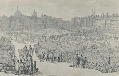Mercado Smithfield, 1810, 1920