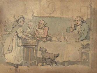 Cena da taverna, 1780-1827.