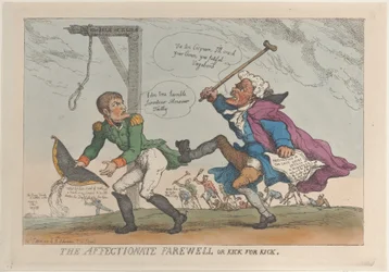 A despedida carinhosa, ou chute por chute, 17 de abril de 1814., 17 de abril de 1814.