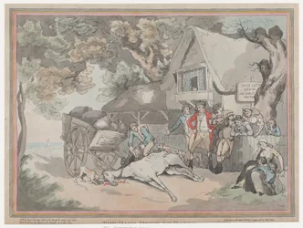 O cavalo de carroça de The Life of a Racehourse, ou The High-Mettled Racer, 2 de julho..., 20 de julho de 1789.