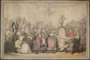 O concerto. De Matthew Brambles Viagem a Bath., C1780-1820, 1923
