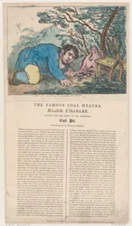 O Famoso Coal Heaver Black Charley Olhando para a Boca do Maravilhoso..., 25 de fevereiro de 1805.