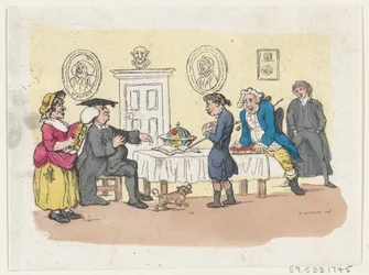 As esperanças da família - uma admissão na universidade, ca. 1803., c. 1803.