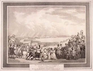 Os Voluntários do Cavalo Leve de Londres e Westminster, 1798.