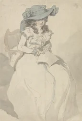 A carta de amor, c.1790 (caneta e tinta e aquarela sobre papel)