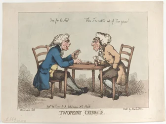 Twopenny Cribbage, [1 de outubro de 1799], reeditado em 1810., [1 de outubro de 1799], reeditado em 1810.