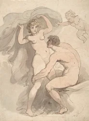 Vénus, Anchises e Cupido, 1780-1827.