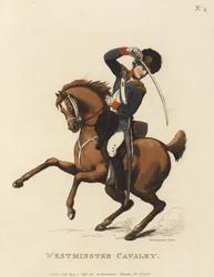 Cavalaria de Westminster, c.1799 (aquatinta colorida)