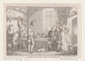 Young Adams Catequizado por Parson Adams, de The Adventures of Joseph Andrews, e seu fr..., 1792.