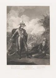 Prince Henry, Hotspur e Falstaff Shakespeare, King Henry..., publicado pela primeira vez em 1796, reeditado em 1852.
