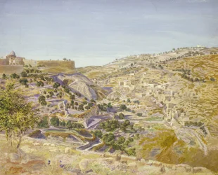 Vista de Jerusalém, 1854 (aguarela sobre papel)
