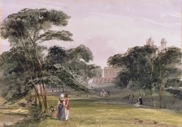 Números do Parque abaixo do Observatório, Greenwich, c.1850 (aguarela)